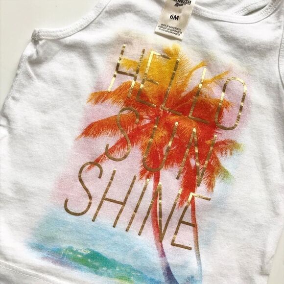 Oshkosh tank/carters shorts set EUC 6 months - Picture 2 of 3